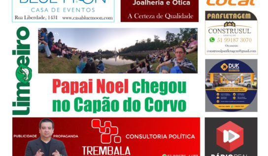 Papai Noel chegou no Capão do Corvo