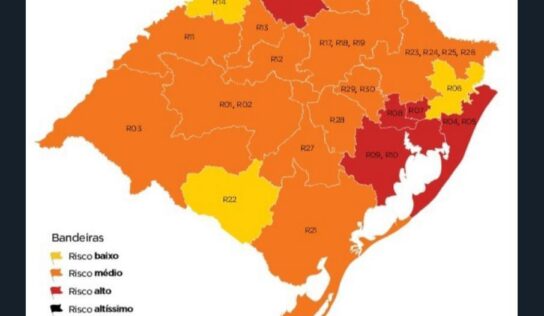 Canoas passa para bandeira vermelha no Distanciamento do Estado