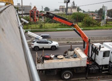 Em Canoas, novas câmeras de videomonitoramento cercam a cidade para reforçar a segurança pública