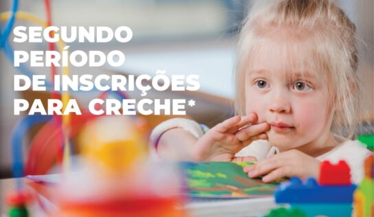 Aberto o segundo período de inscrições para a Creche na Rede Municipal de Canoas