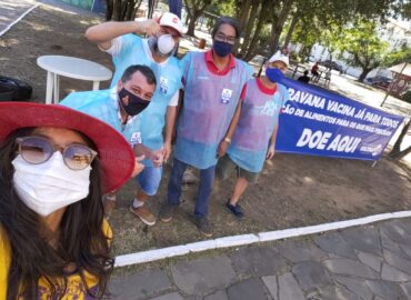 Vacina Já Canoas arrecada donativos