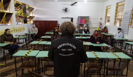 Saúde e Educação seguem ações dos protocolos sanitários nas escolas municipais