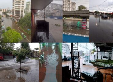 A chuva foi grande, a incapacidade maior ainda