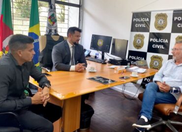 <strong>INSEGURANÇA EM CANOAS | </strong>Busato se reúne com diretor do Departamento de Homicídios para tratar da situação da cidade e da região Metropolitana